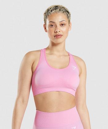 Staniki Sportowe Damskie Gymshark Vital Seamless 2.0 Różowe | PL 2915LIS